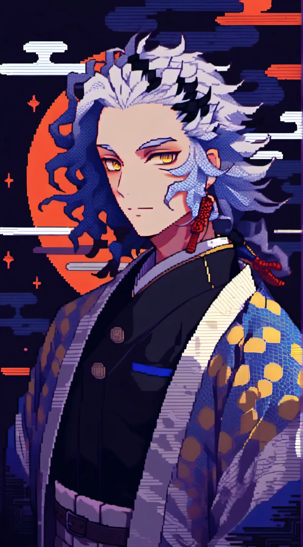 ai character: kny demon slayer  background