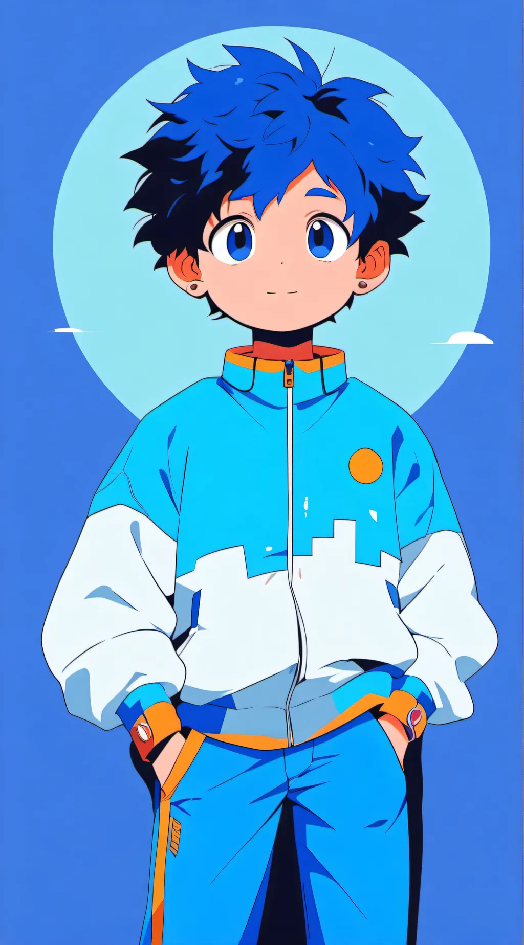 ai character: kid deku background