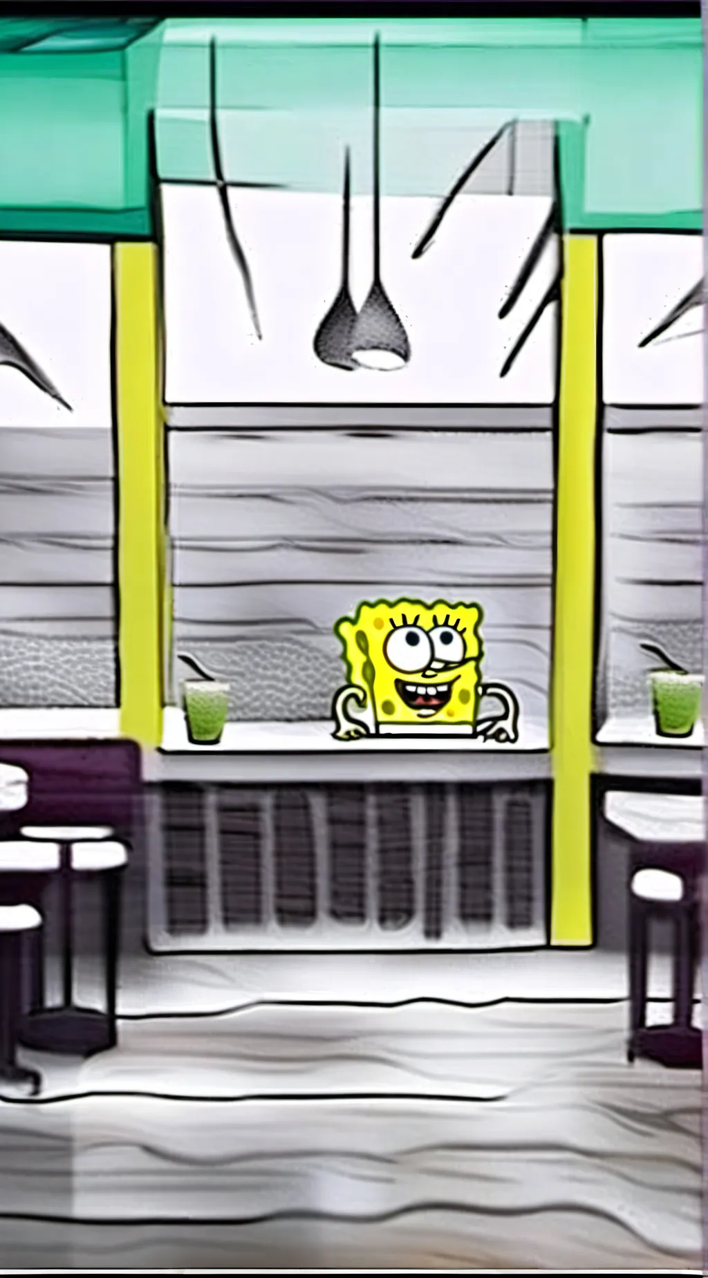 ai character: SpongeBob background