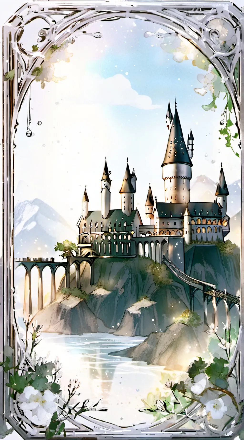 ai character: Hogwarts  background