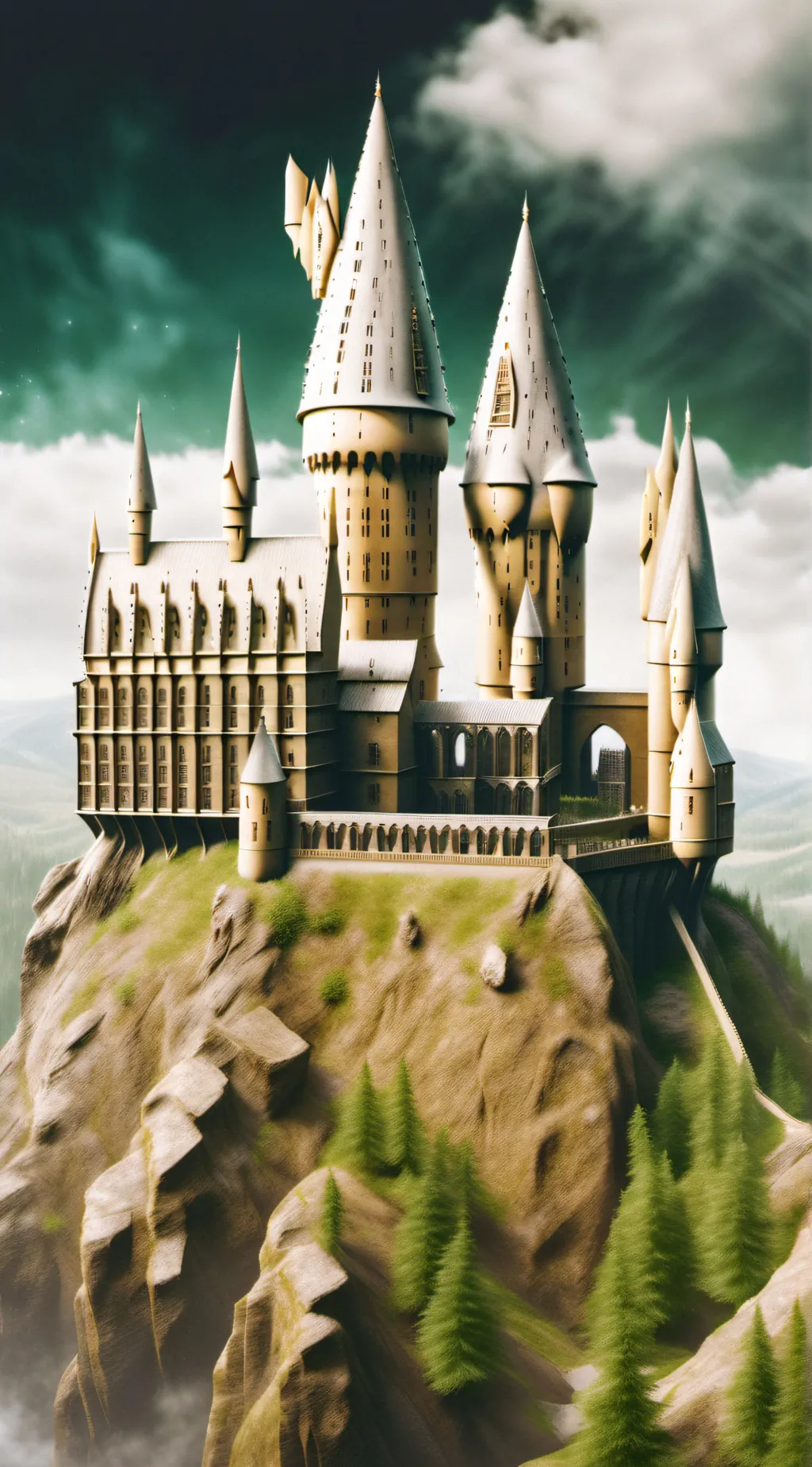 ai character: Hogwarts  background