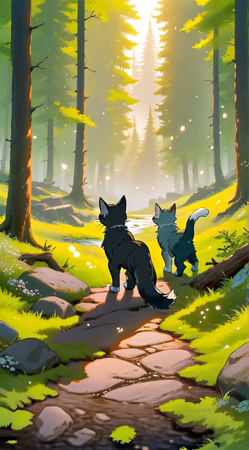 ai character: +{Warroir cats}+ background