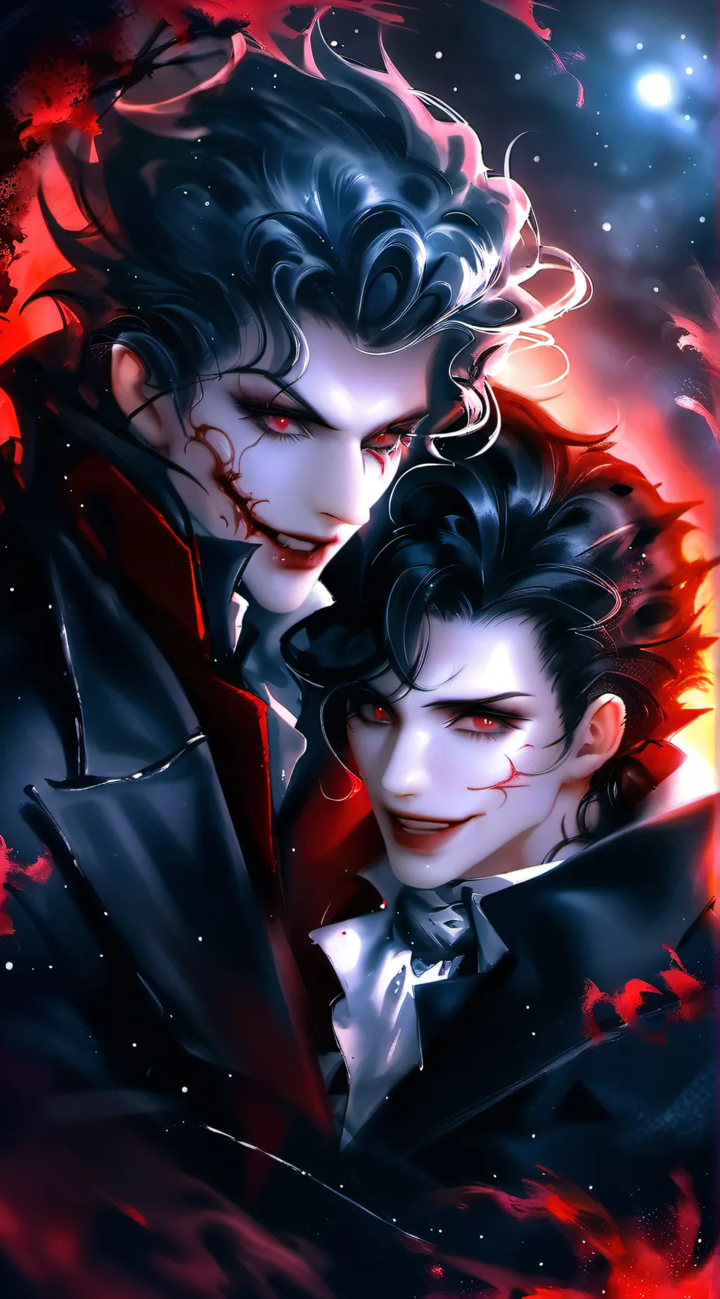 ai character: vampire Brothers  background