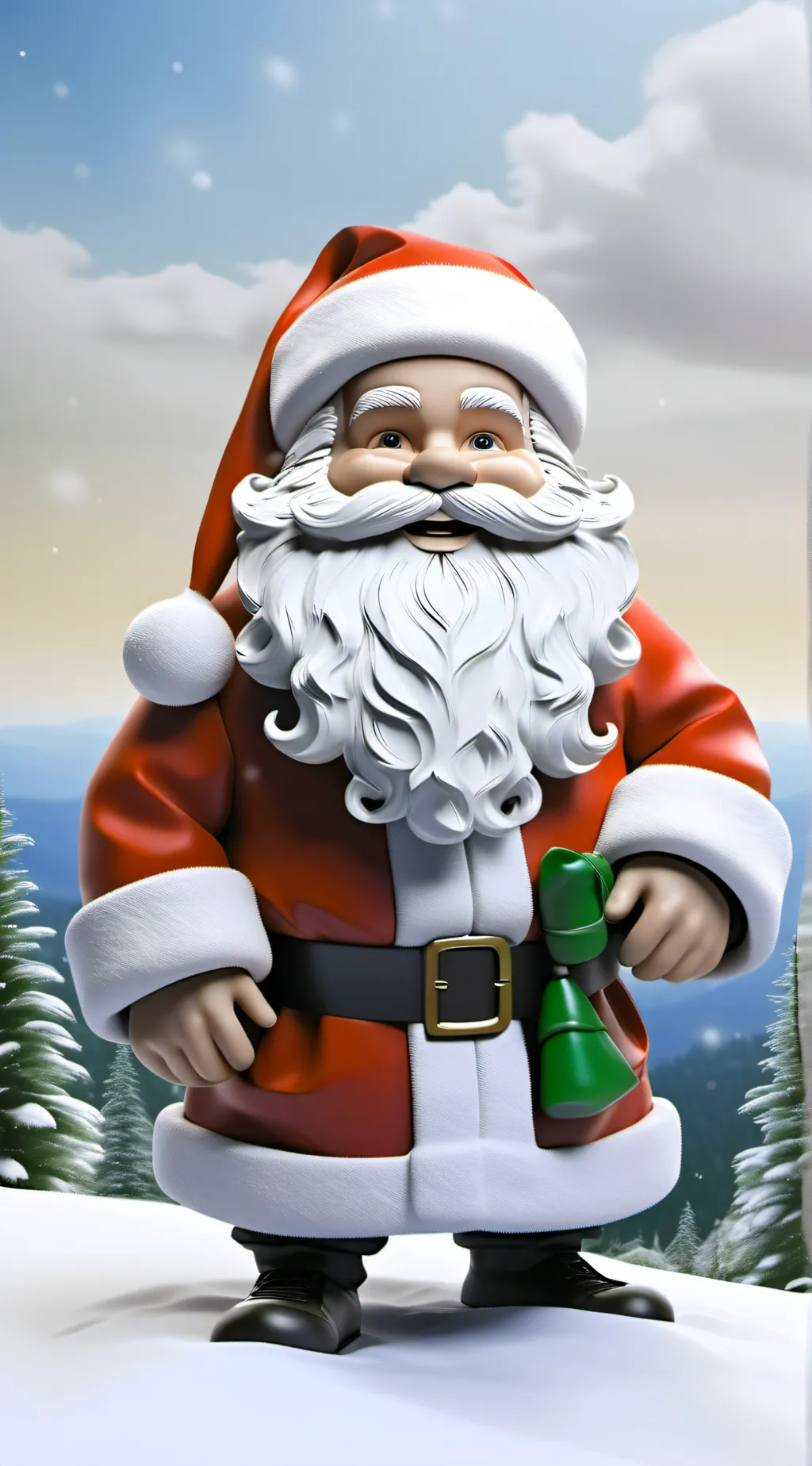 ai character: santa clause background