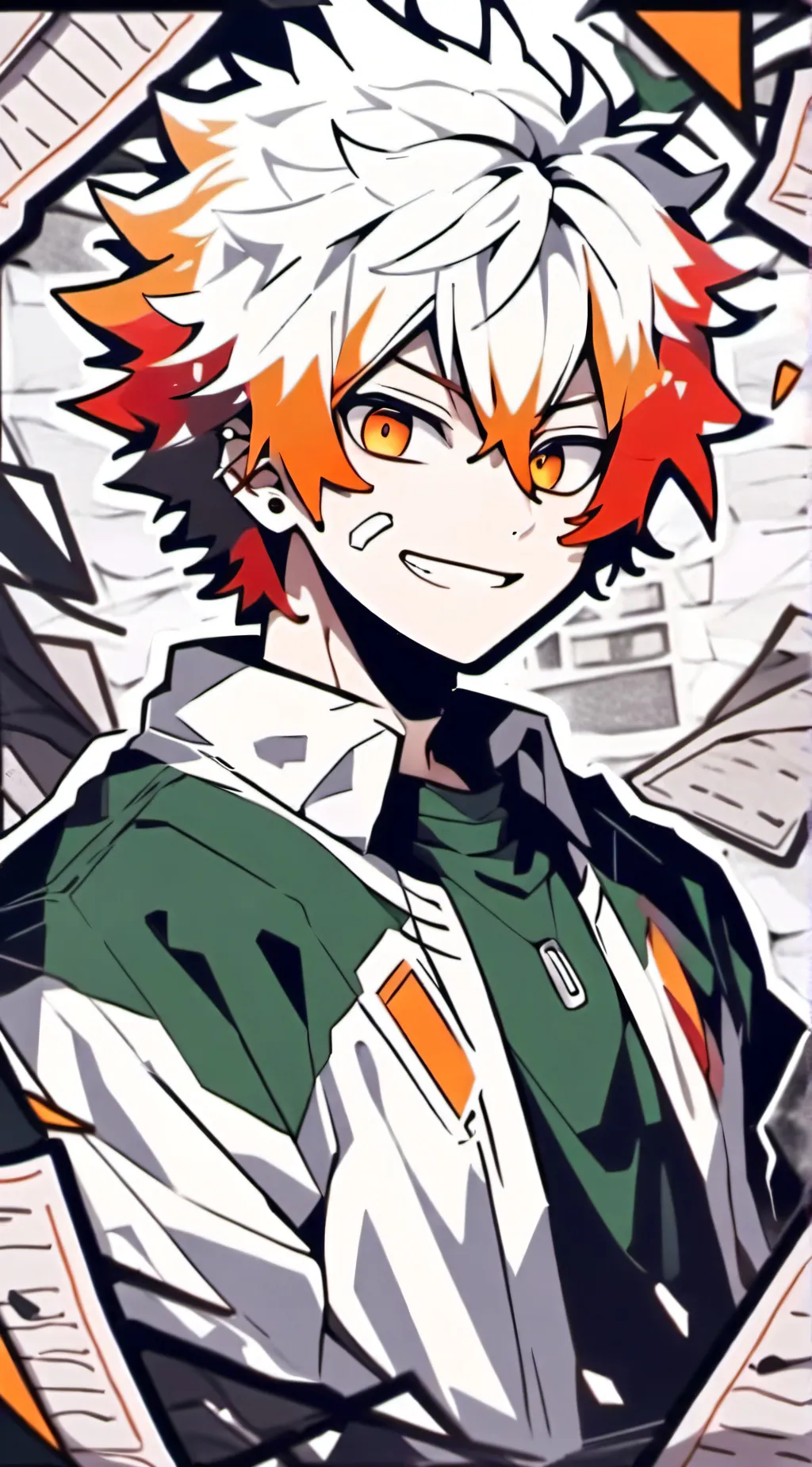 ai character: anine deku  background