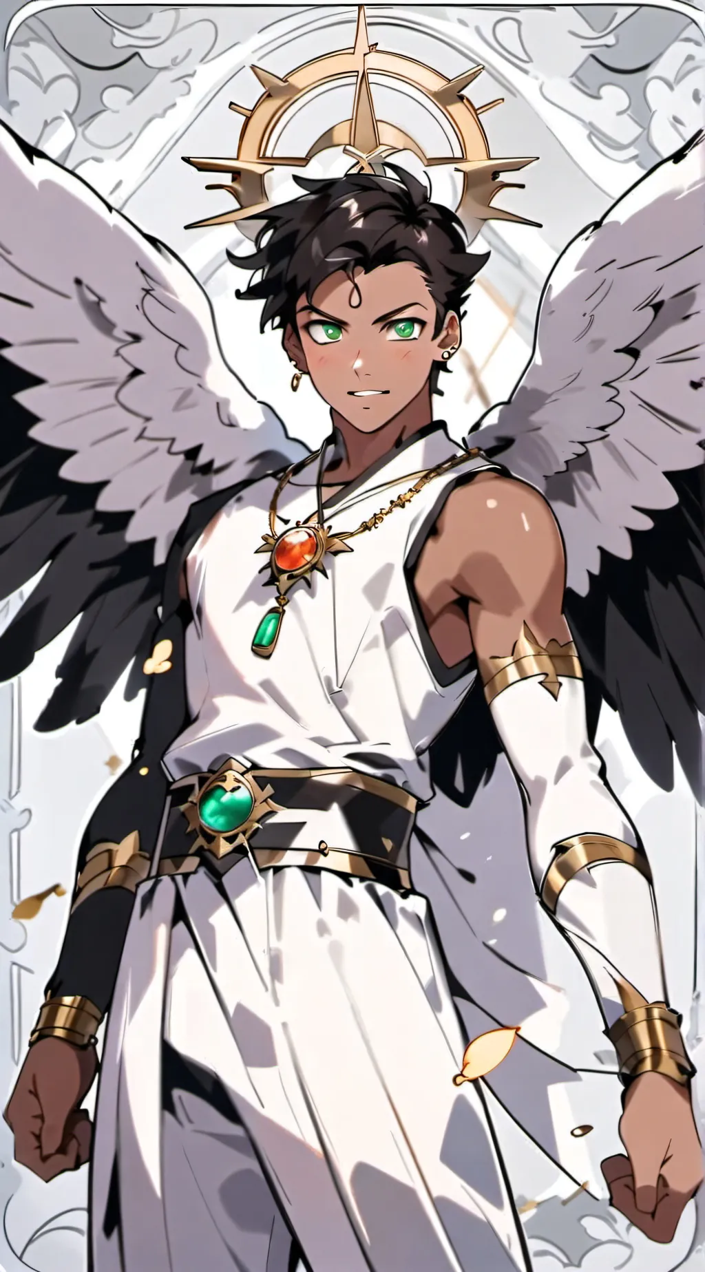 ai character: Angel Damijon background