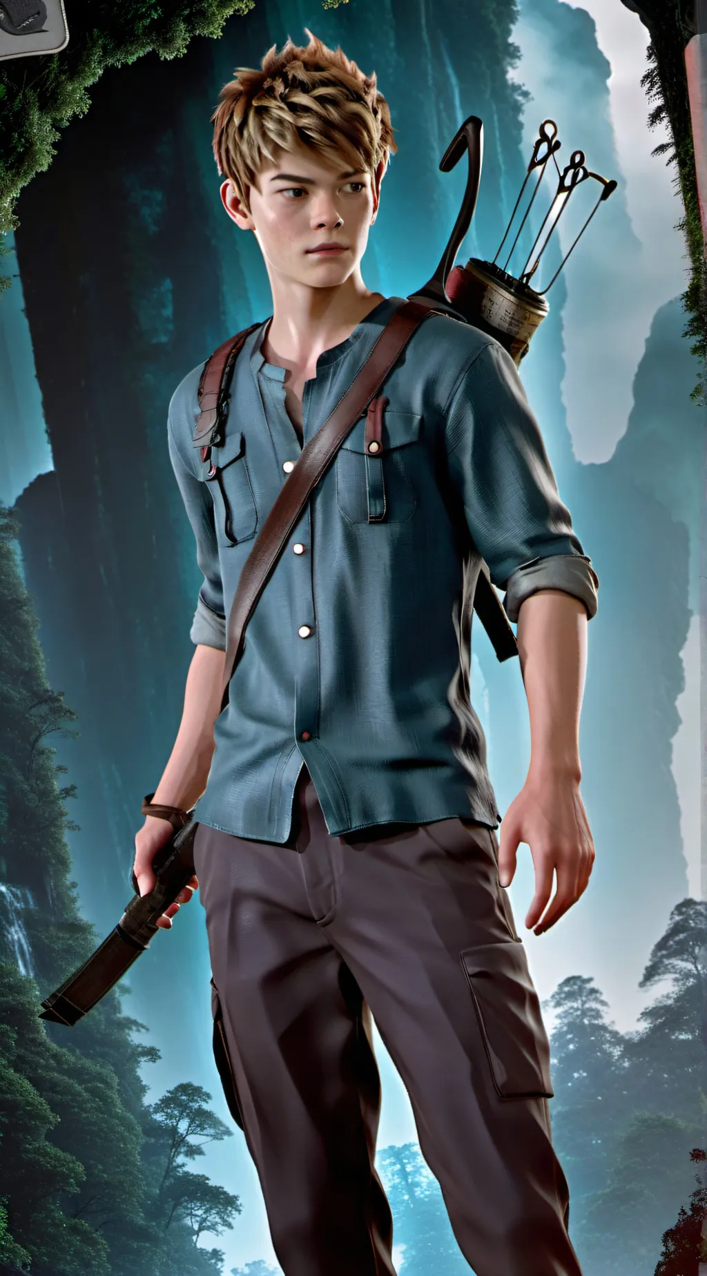 ai character: Newt (maze runner) background