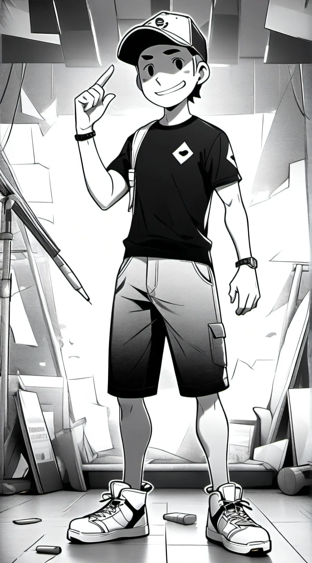 ai character: Builderman background
