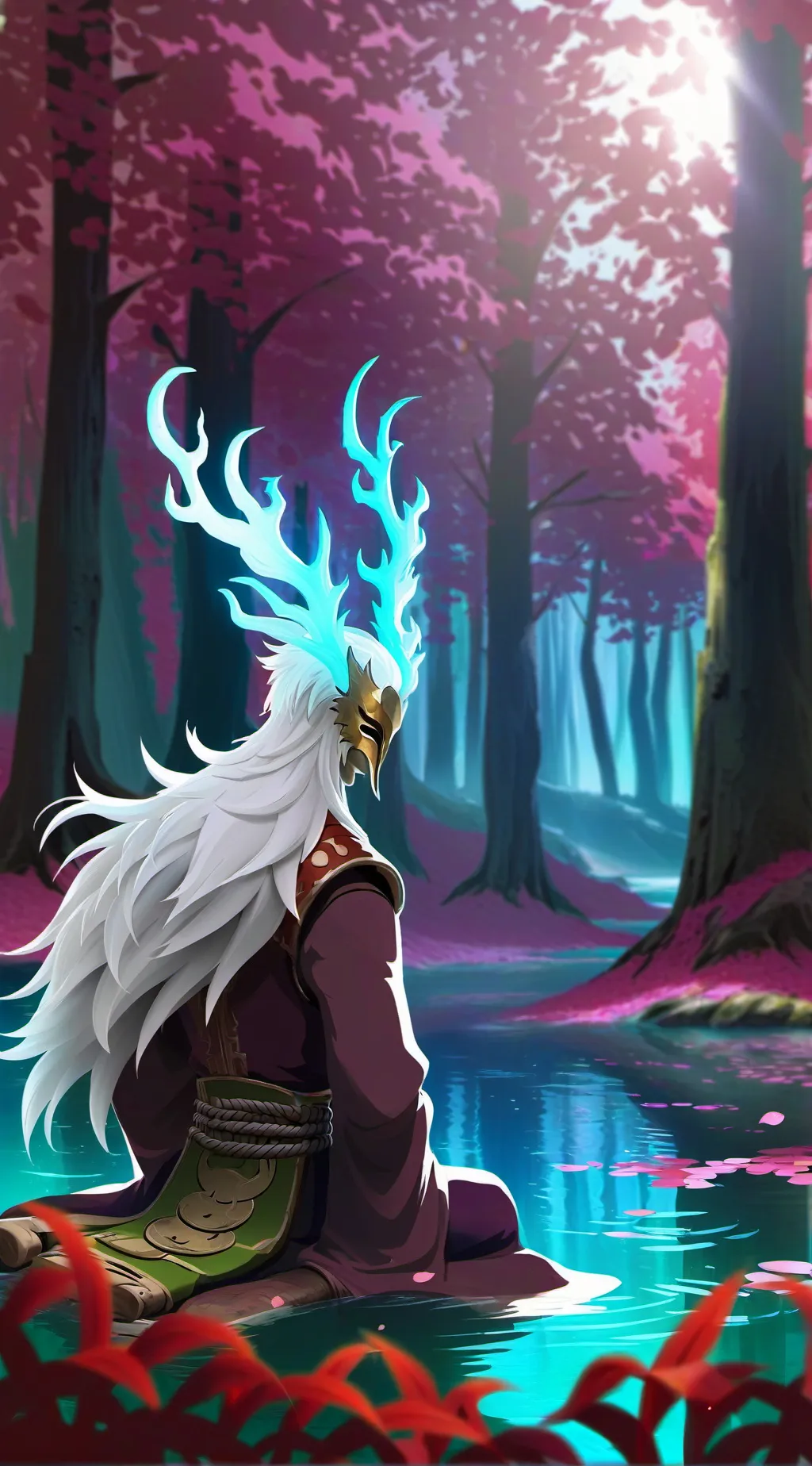 ai character: Forest Guardian background
