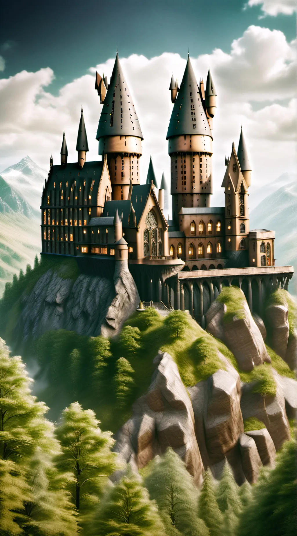 ai character: Hogwarts background