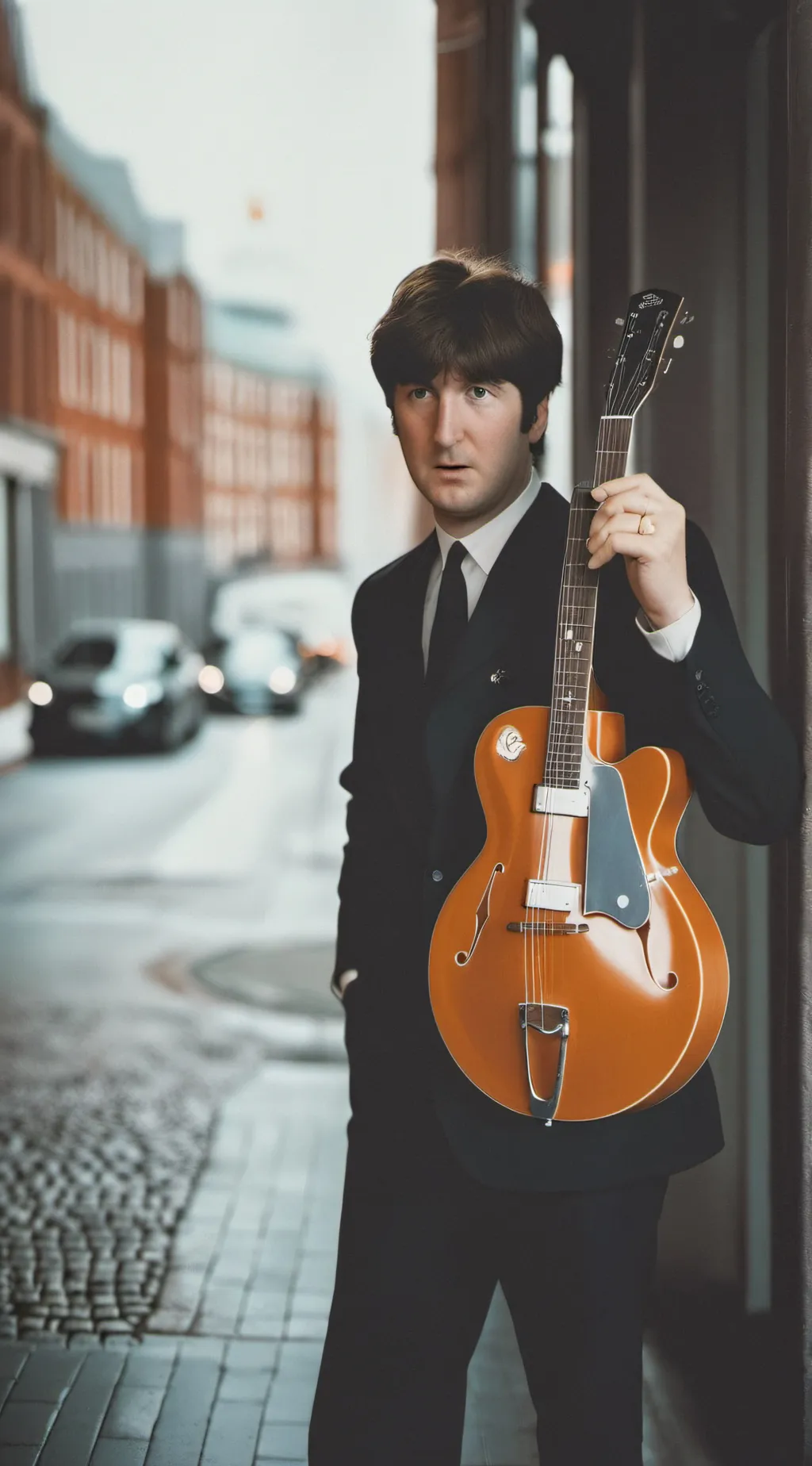 ai character: John Lennon background