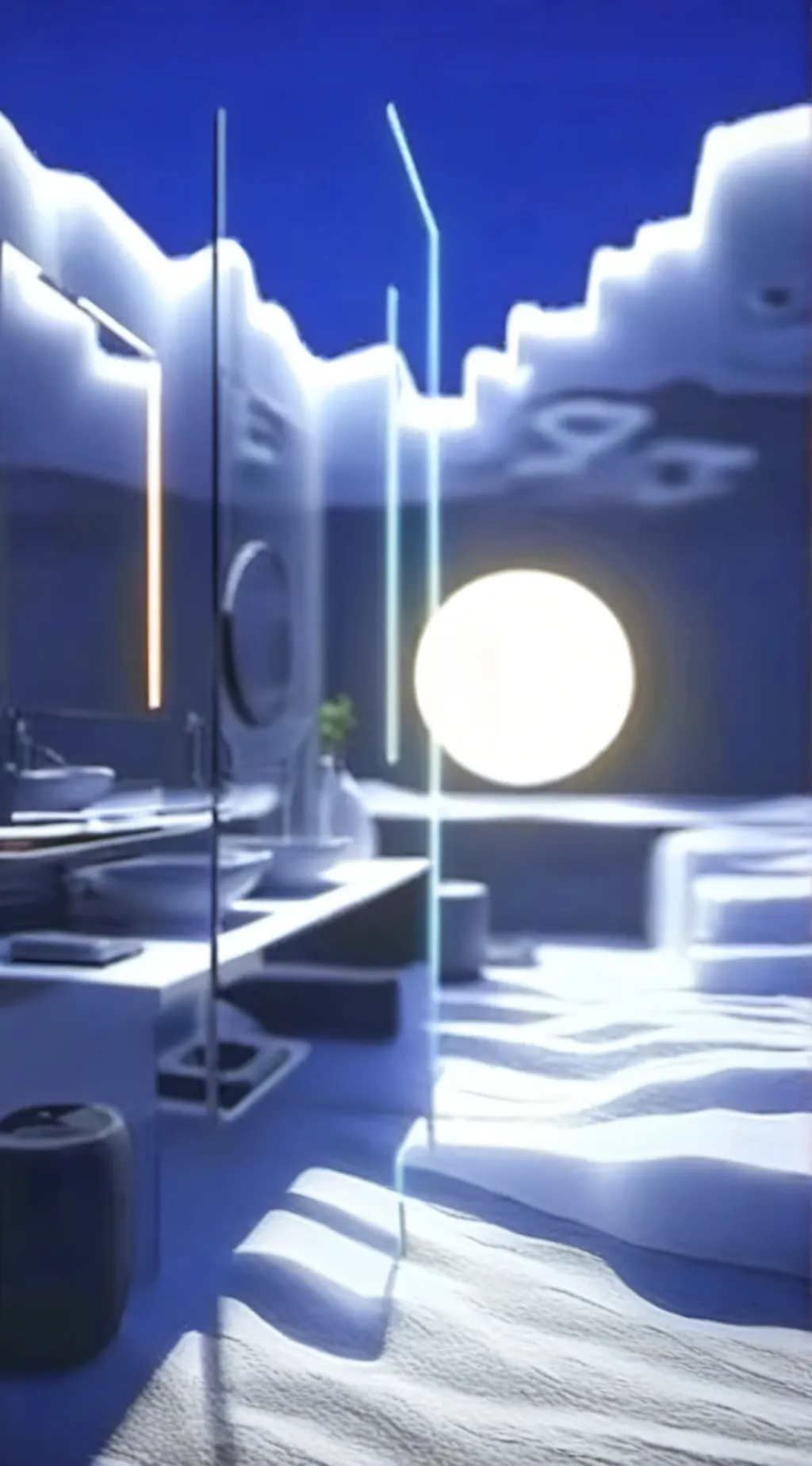 ai character: The alone room.. background