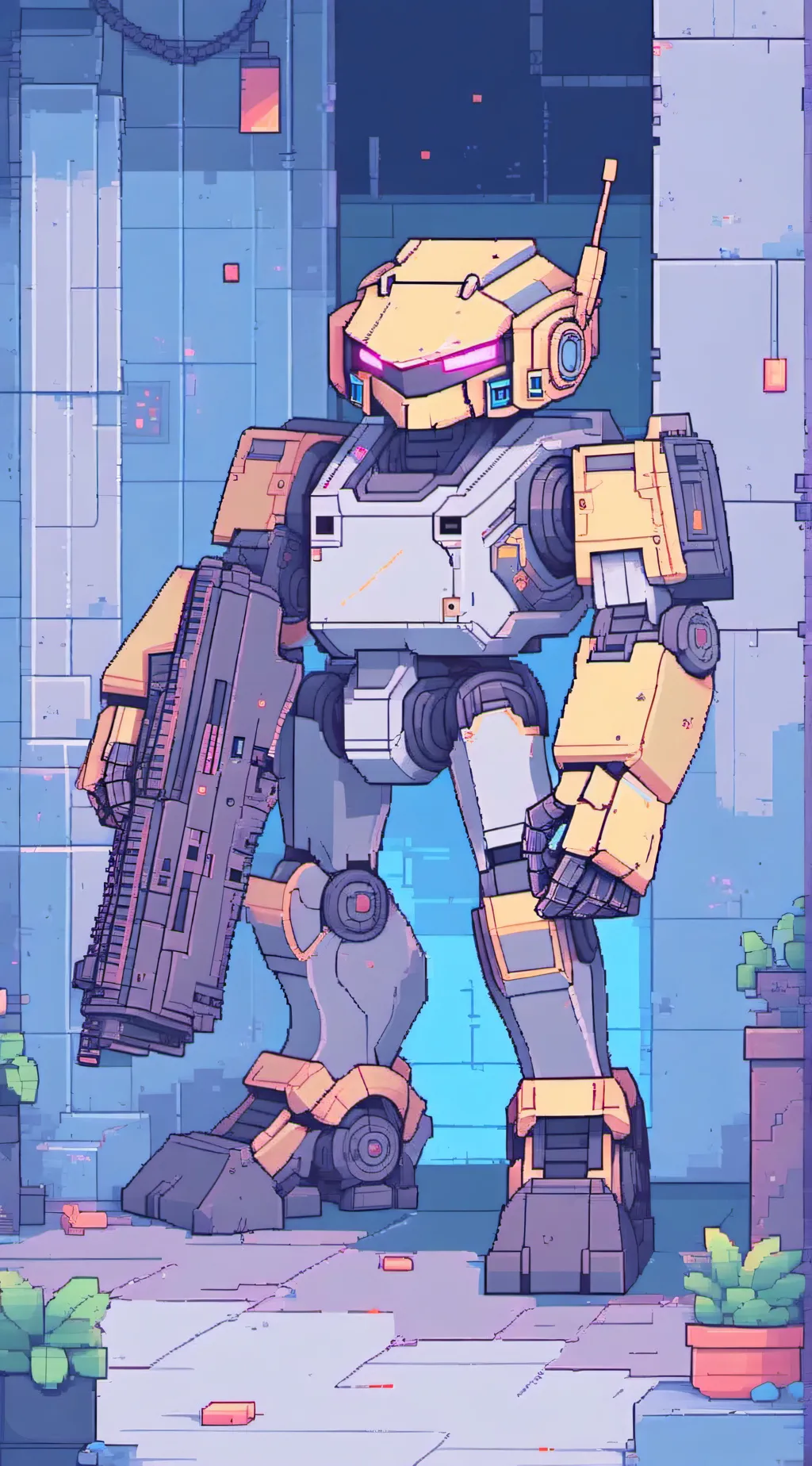 ai character: Robo quest  background