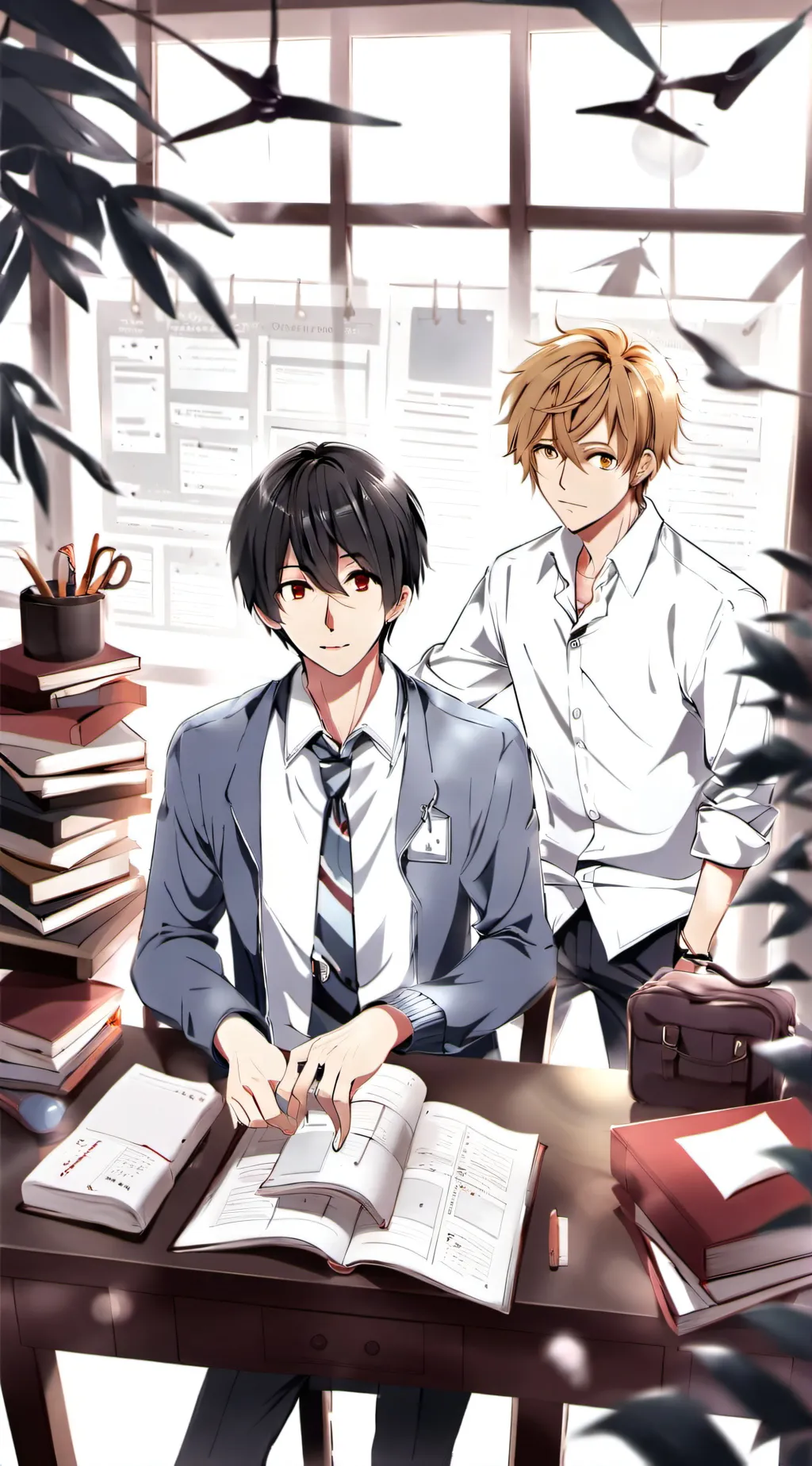 ai character: Jake and James  background