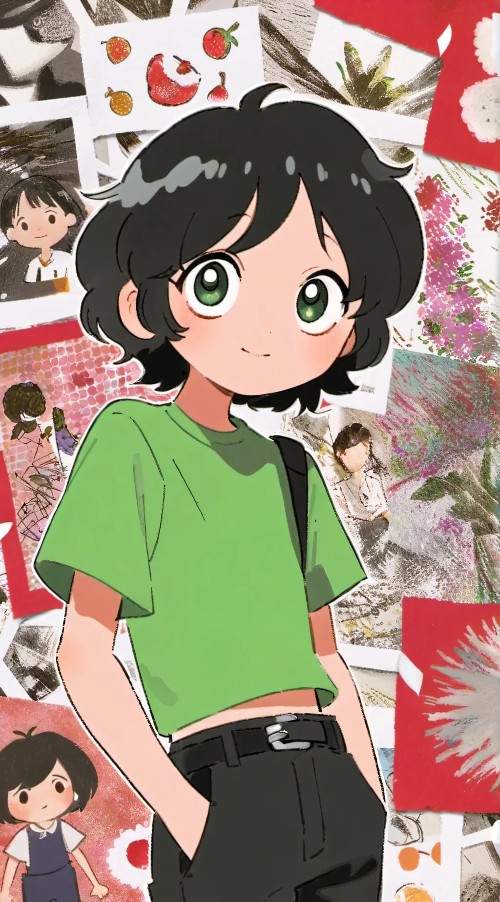 ai character: Buttercup💚 background
