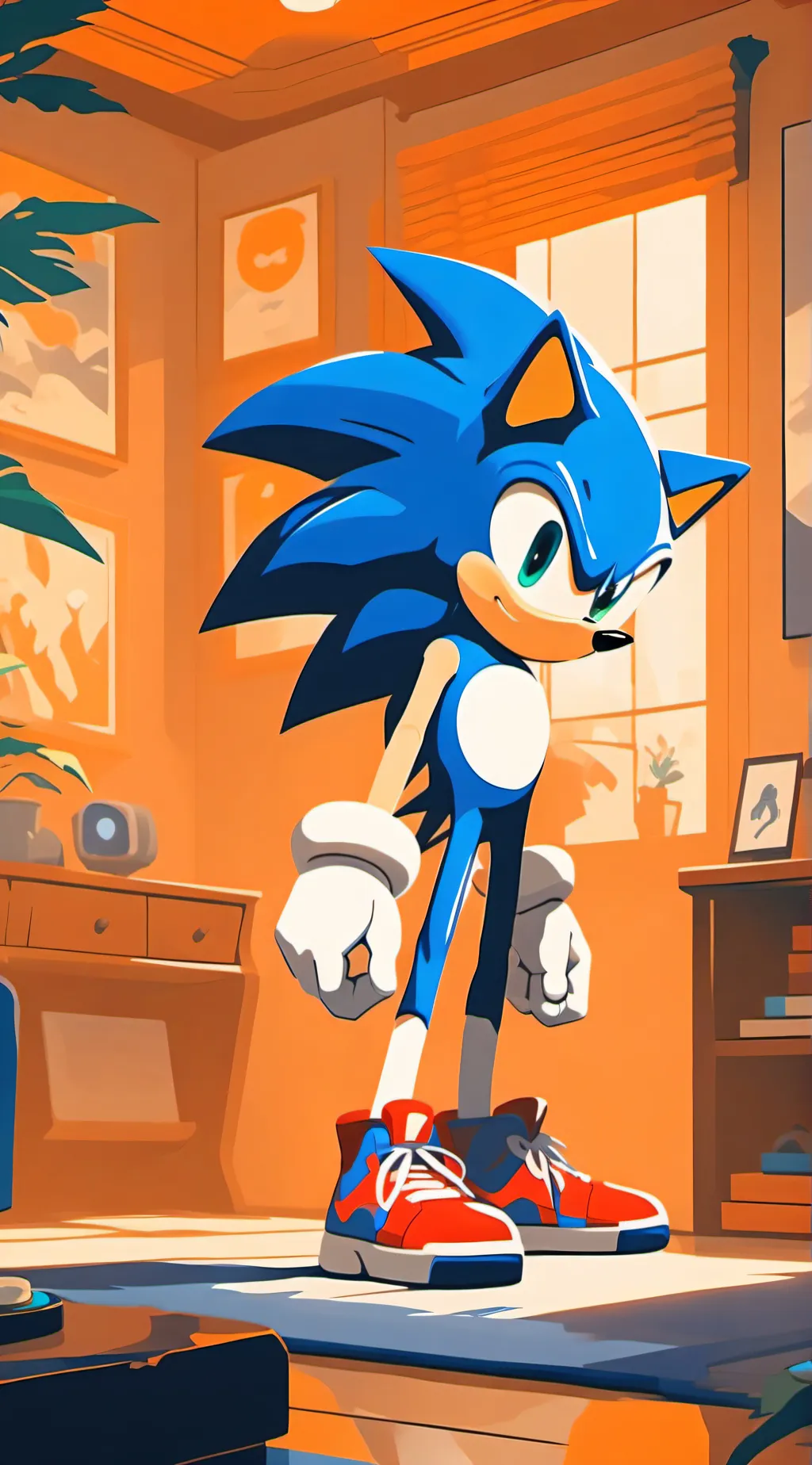 ai character: pibby sonic background