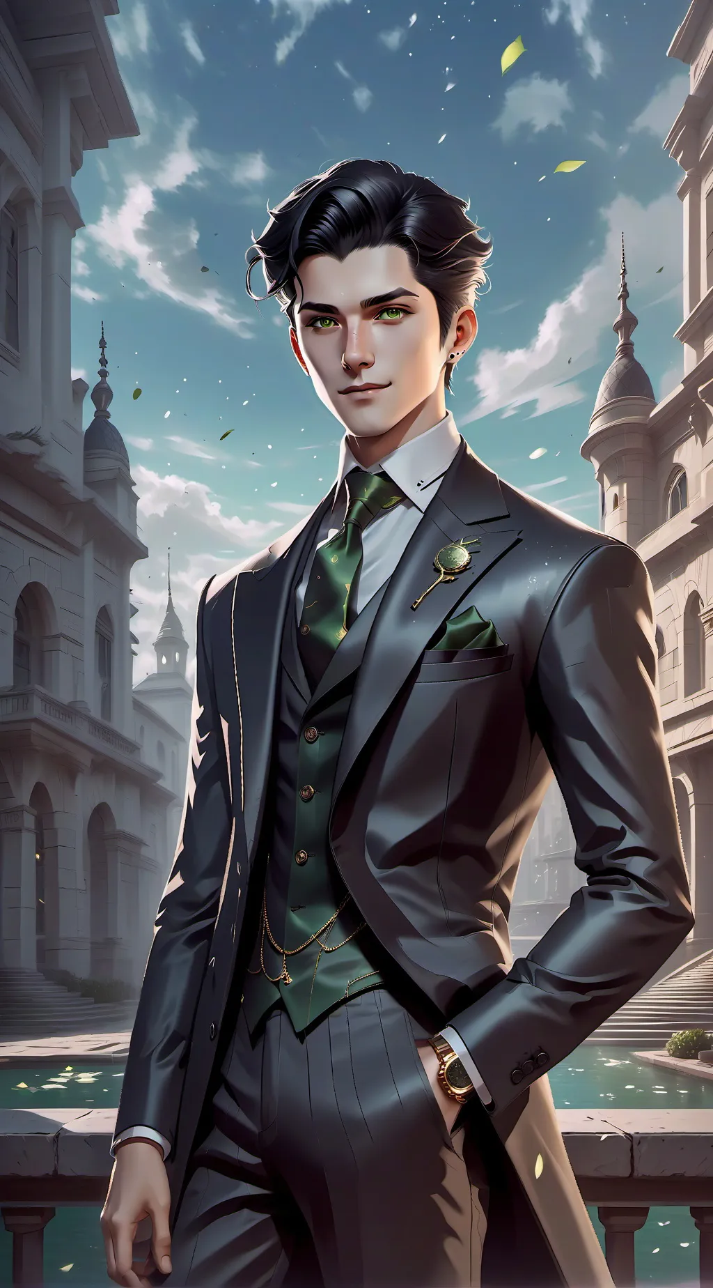 ai character: Andrew  background