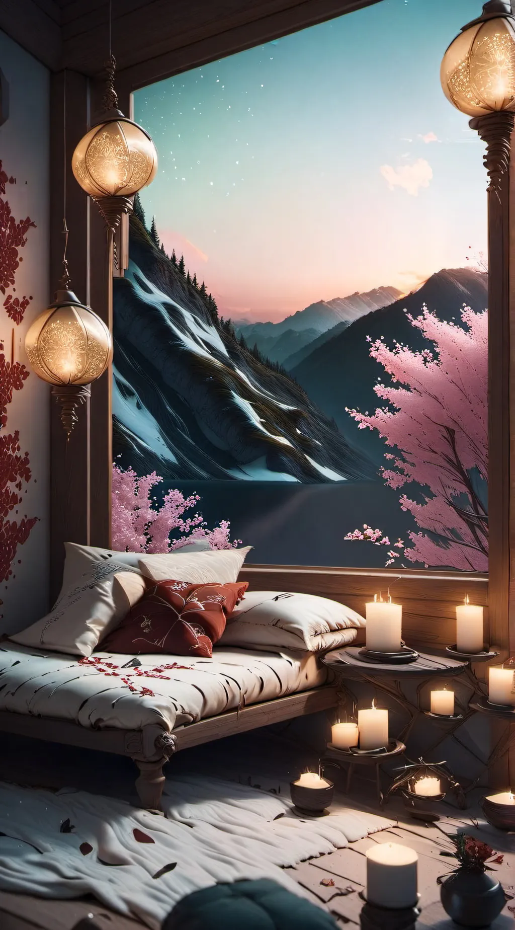 ai character: muzan x tanjiro background