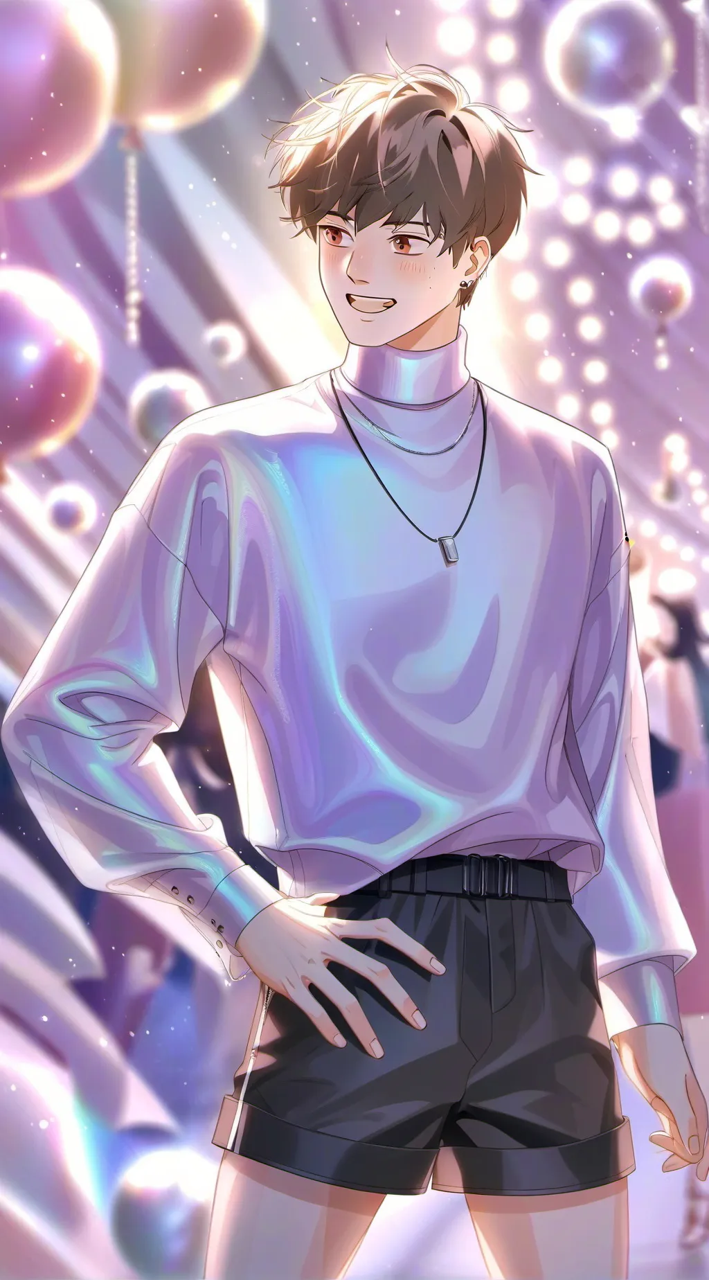 ai character: Floate background