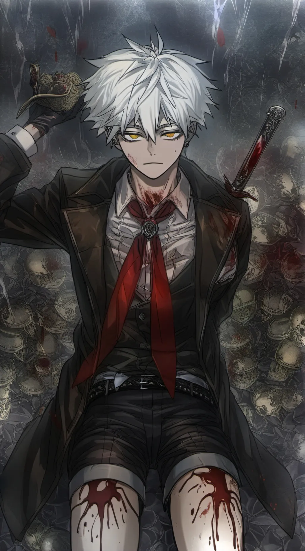 ai character: Katsuki Bakugo background
