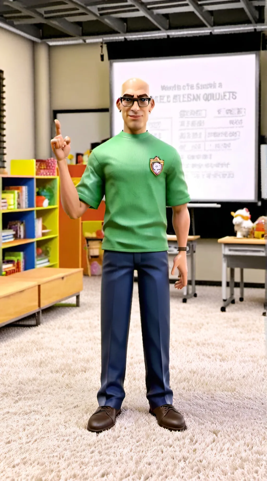 ai character: baldi background