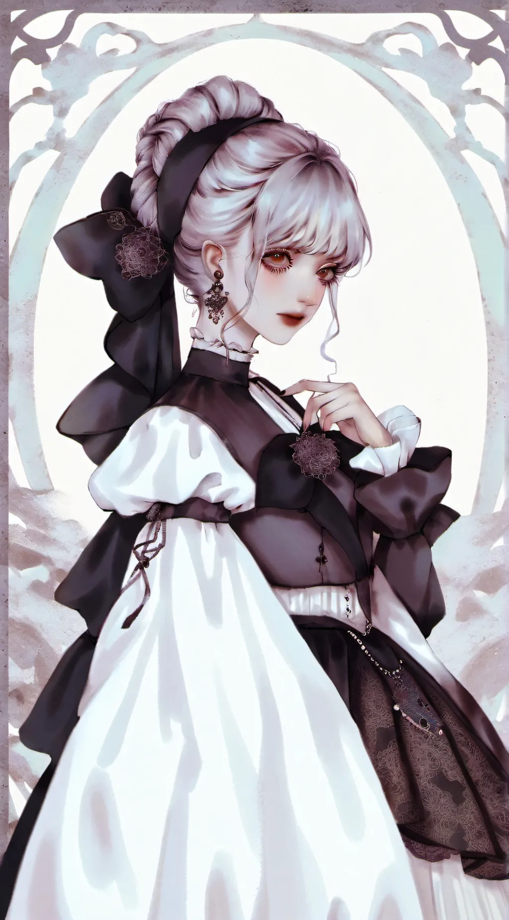 ai character: Lisa \(+∆+)/. background