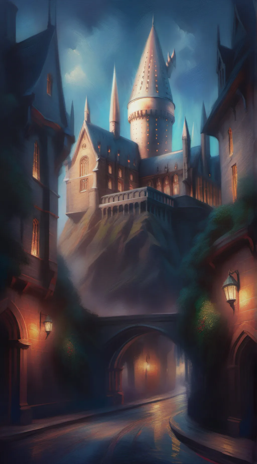 ai character: Hogwarts background