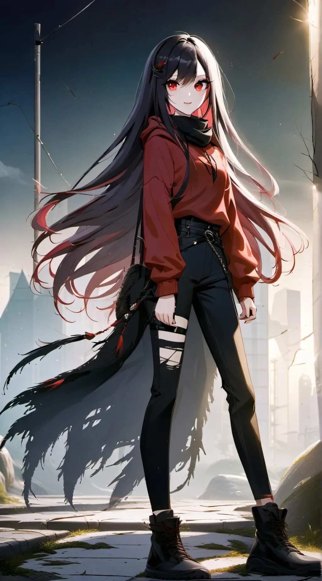 ai character: demon slayer  background