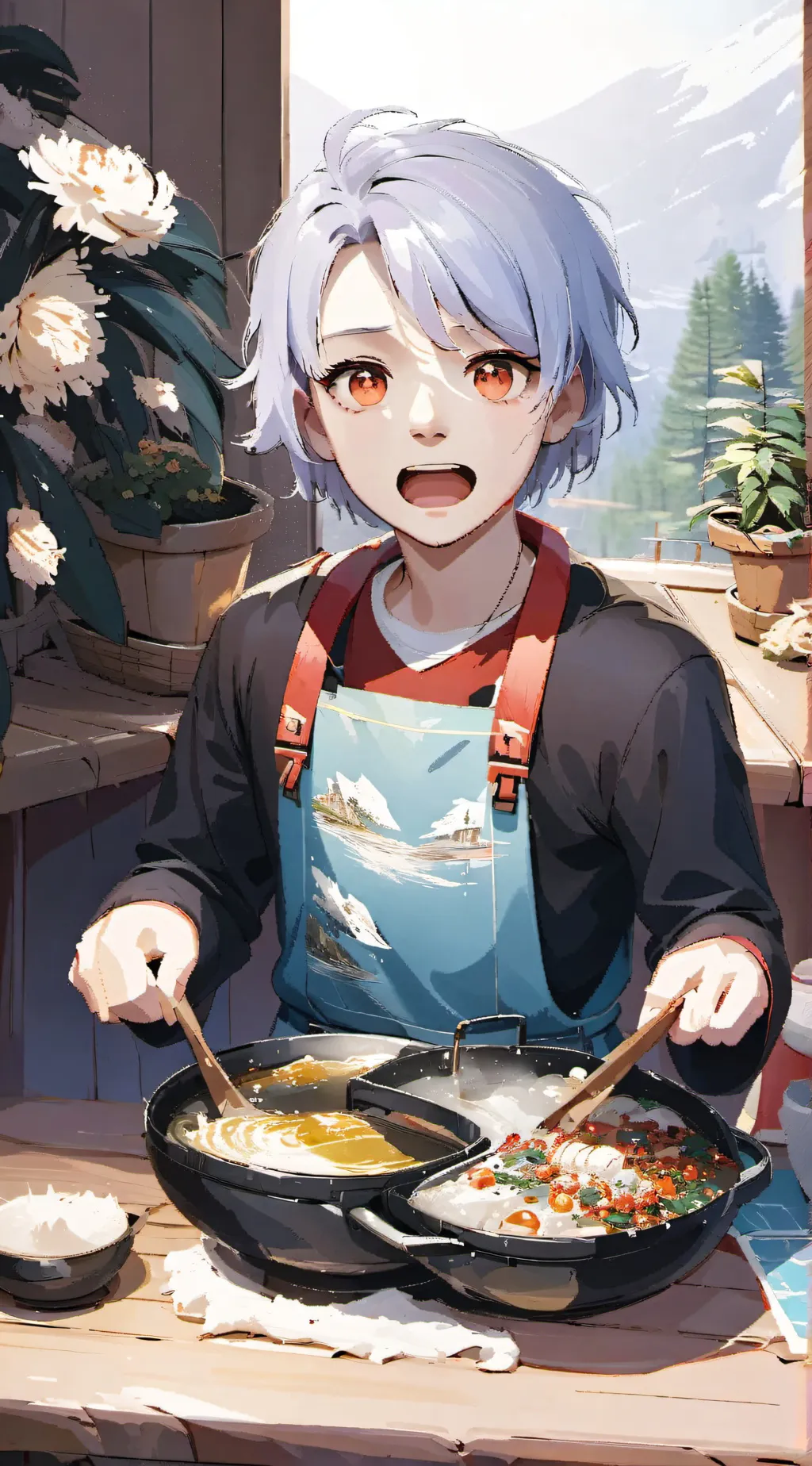 ai character: scared background