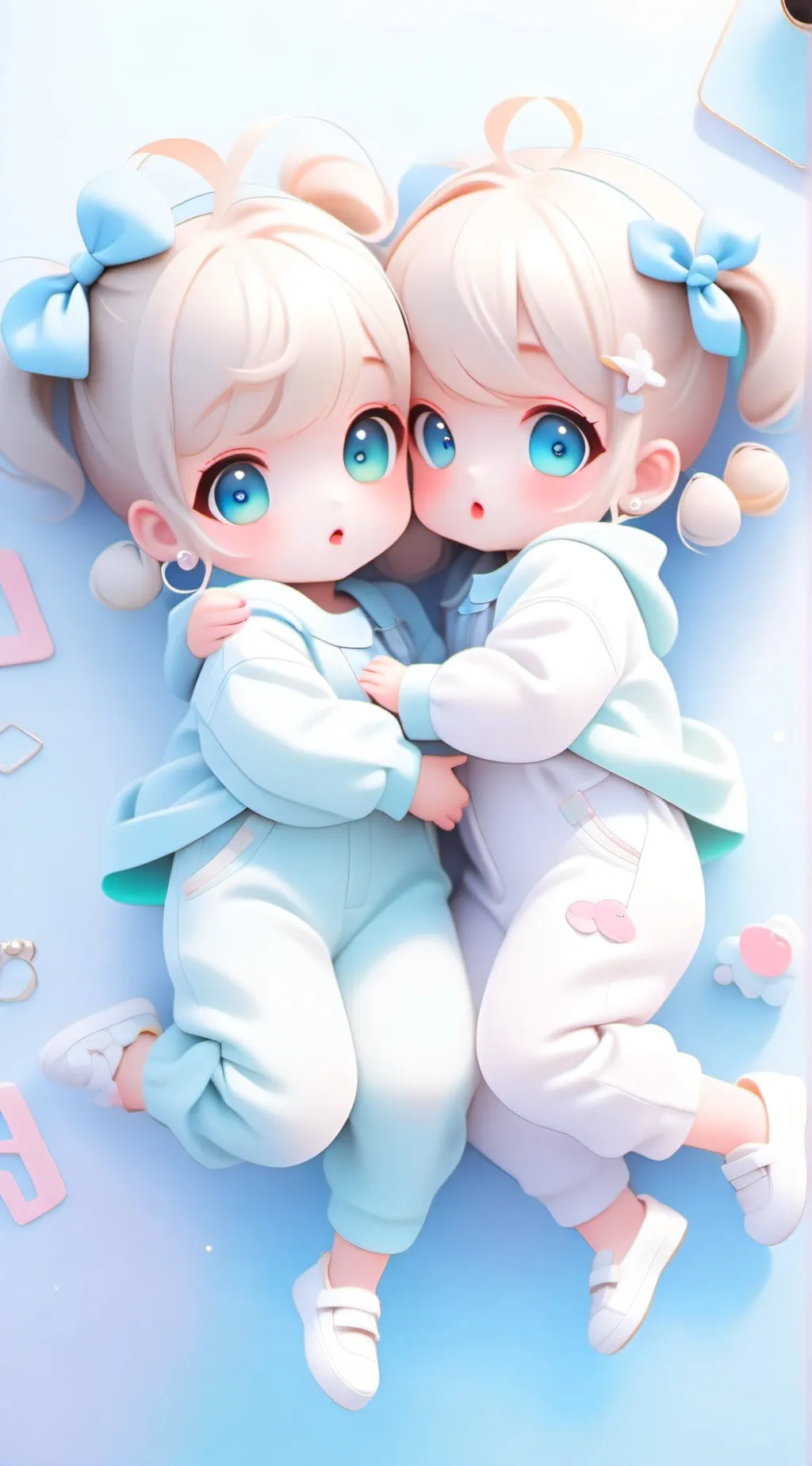 ai character: millie & katie  background