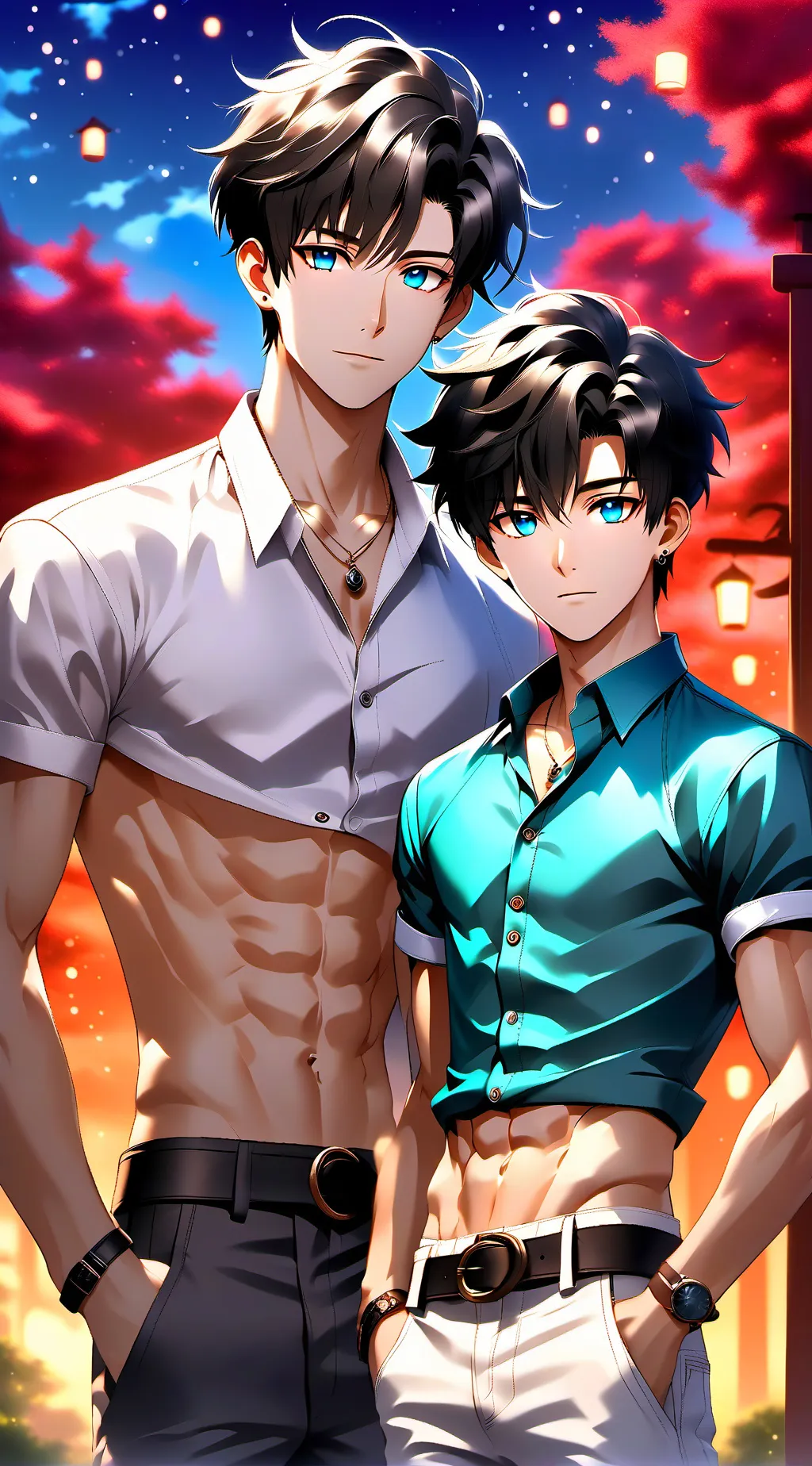 ai character: levi and Luis  background