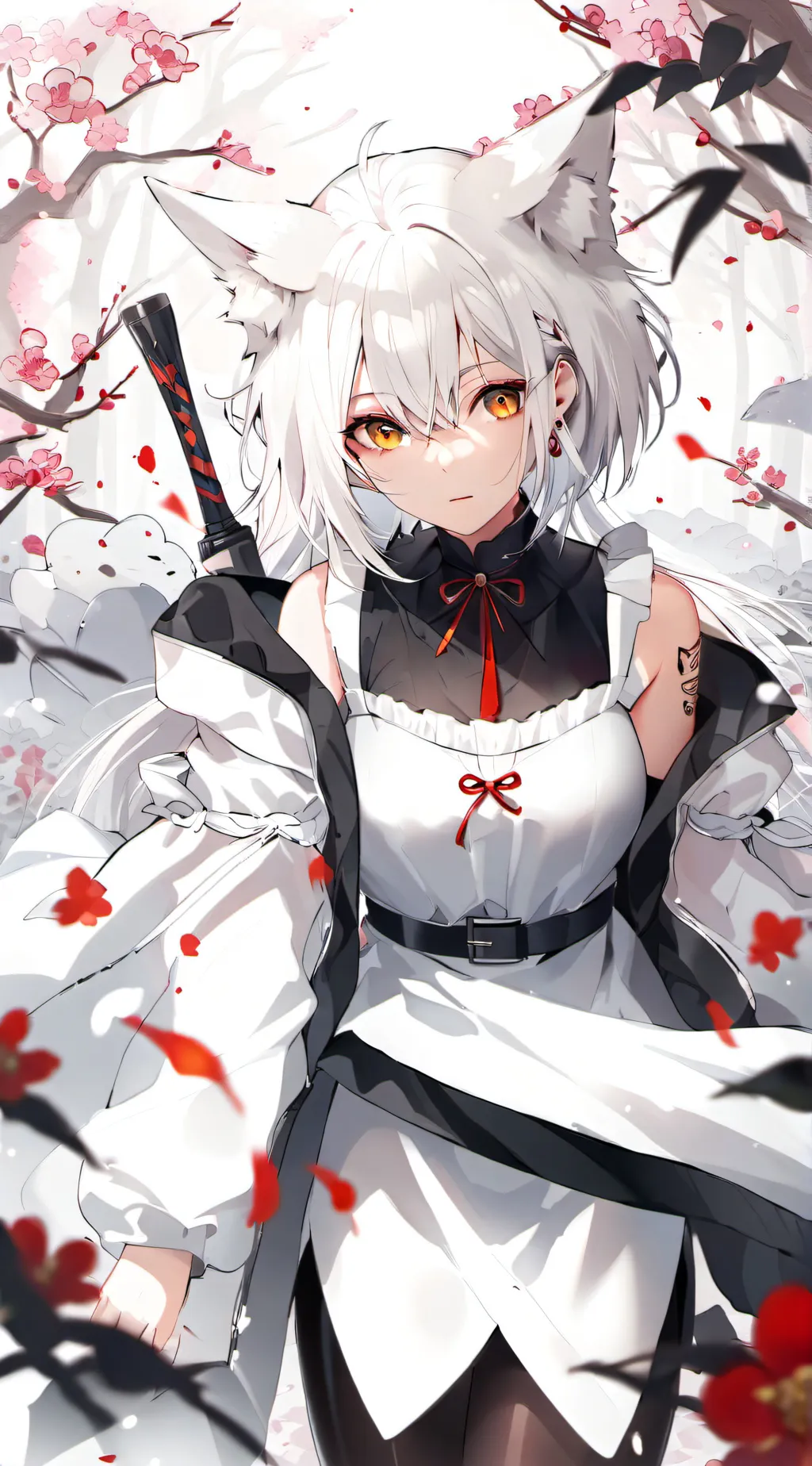 ai character: Snowy background