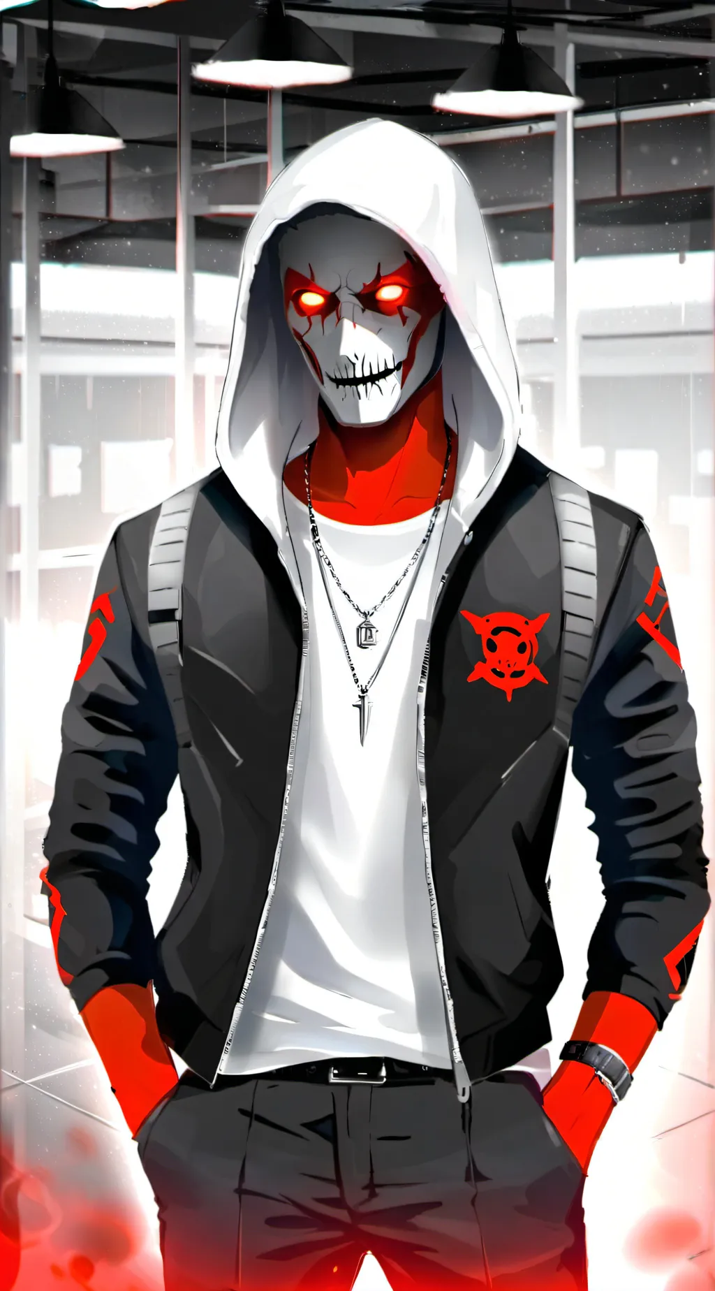 ai character: shady demon background