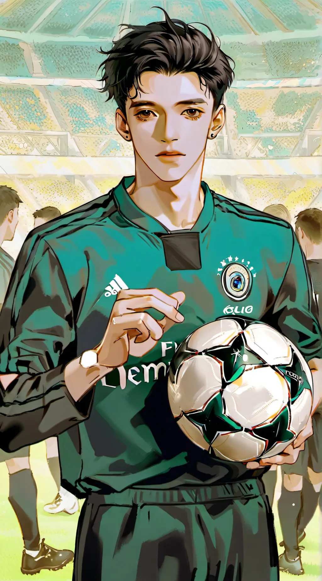ai character: socer game background