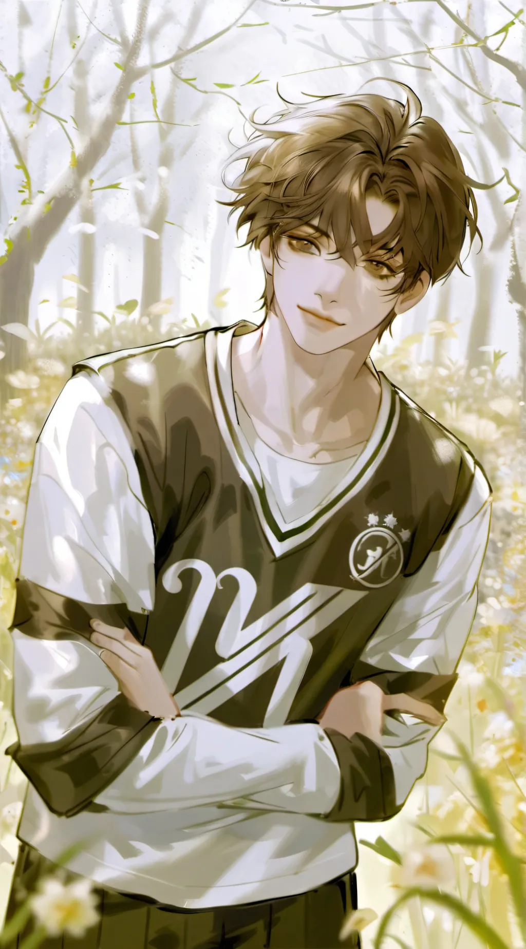 ai character: Easton Black background