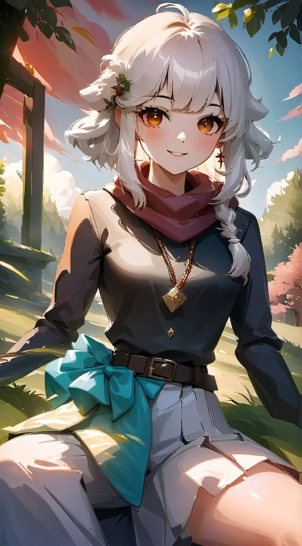 ai character: Rose background