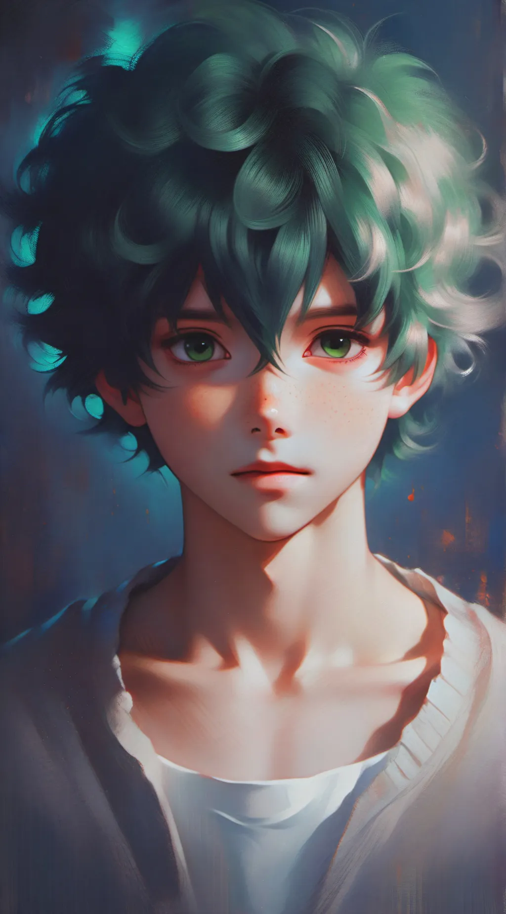 ai character: Izuku midoriya background