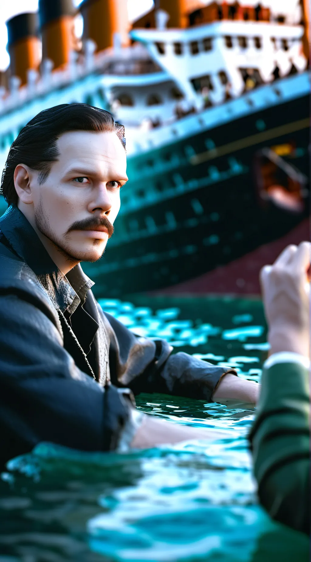 ai character: Titanic background