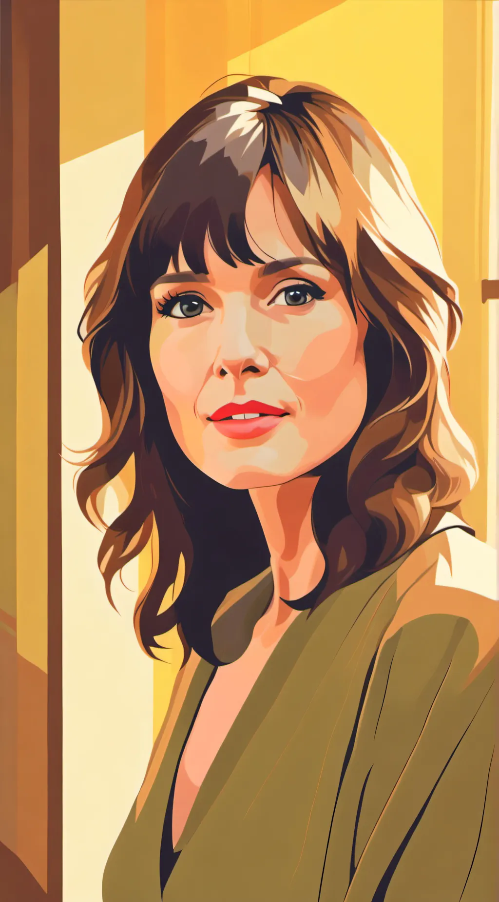 ai character: Joyce Byers  background