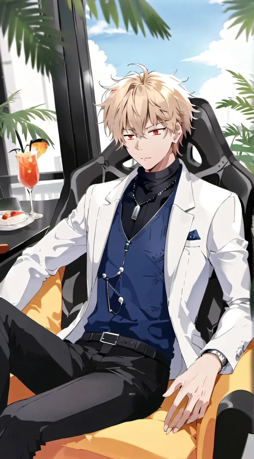 ai character: Katsuki Bakugou  background