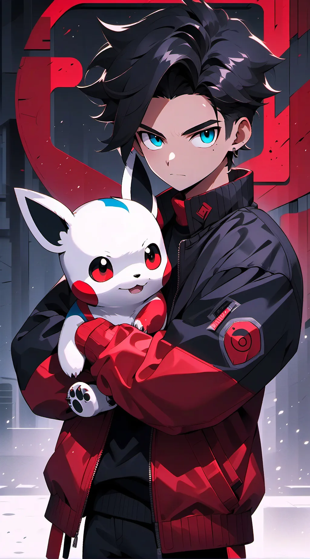 ai character: Anime field trip  background