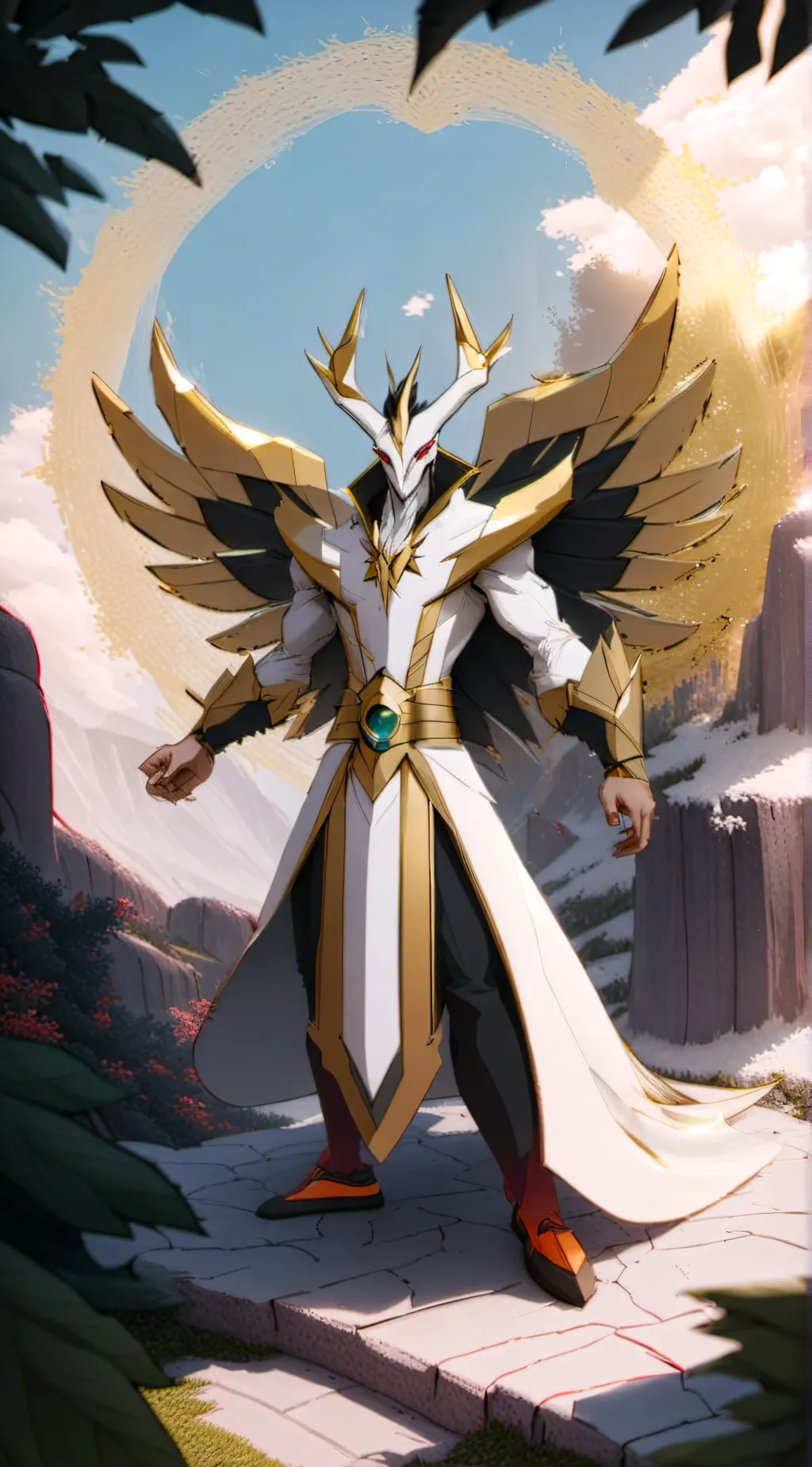 ai character: arceus  background