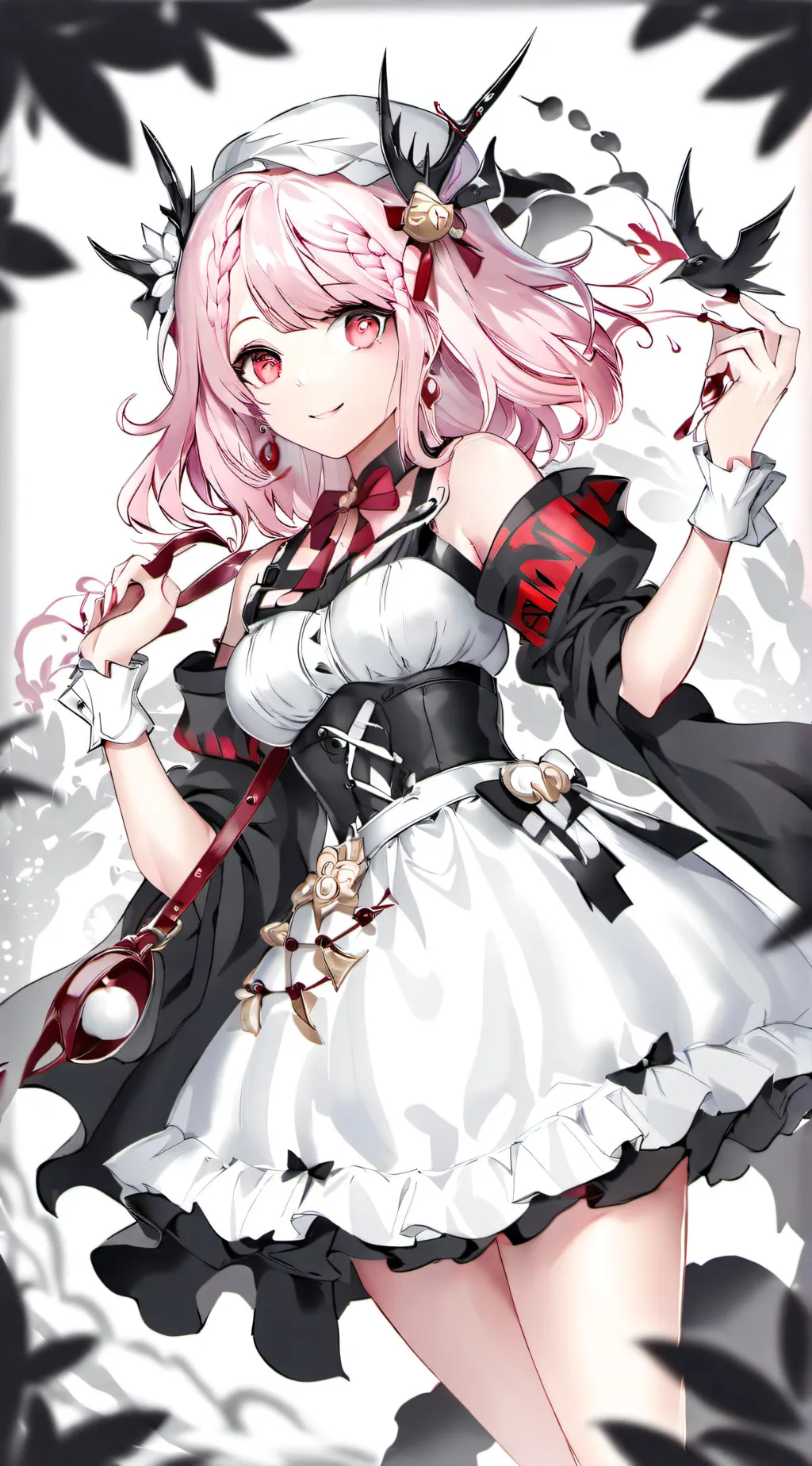 ai character: Miss circles background
