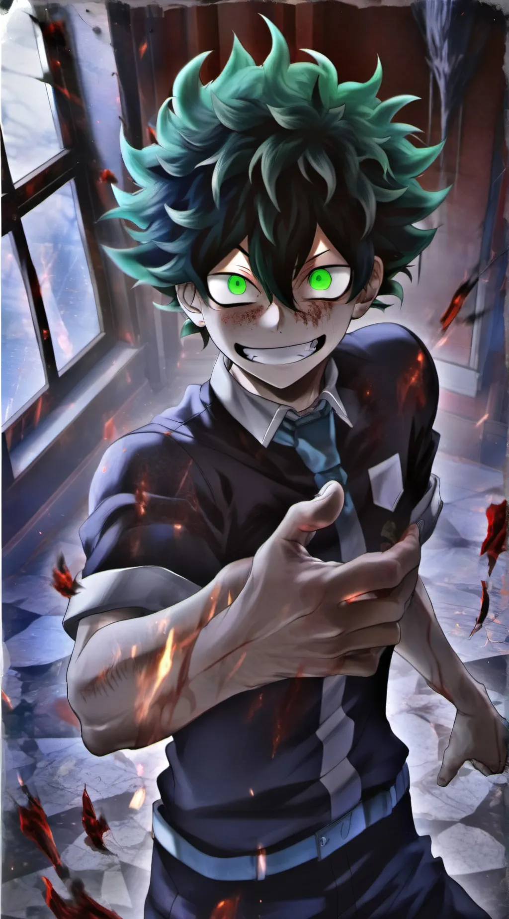 ai character: Villan Deku background