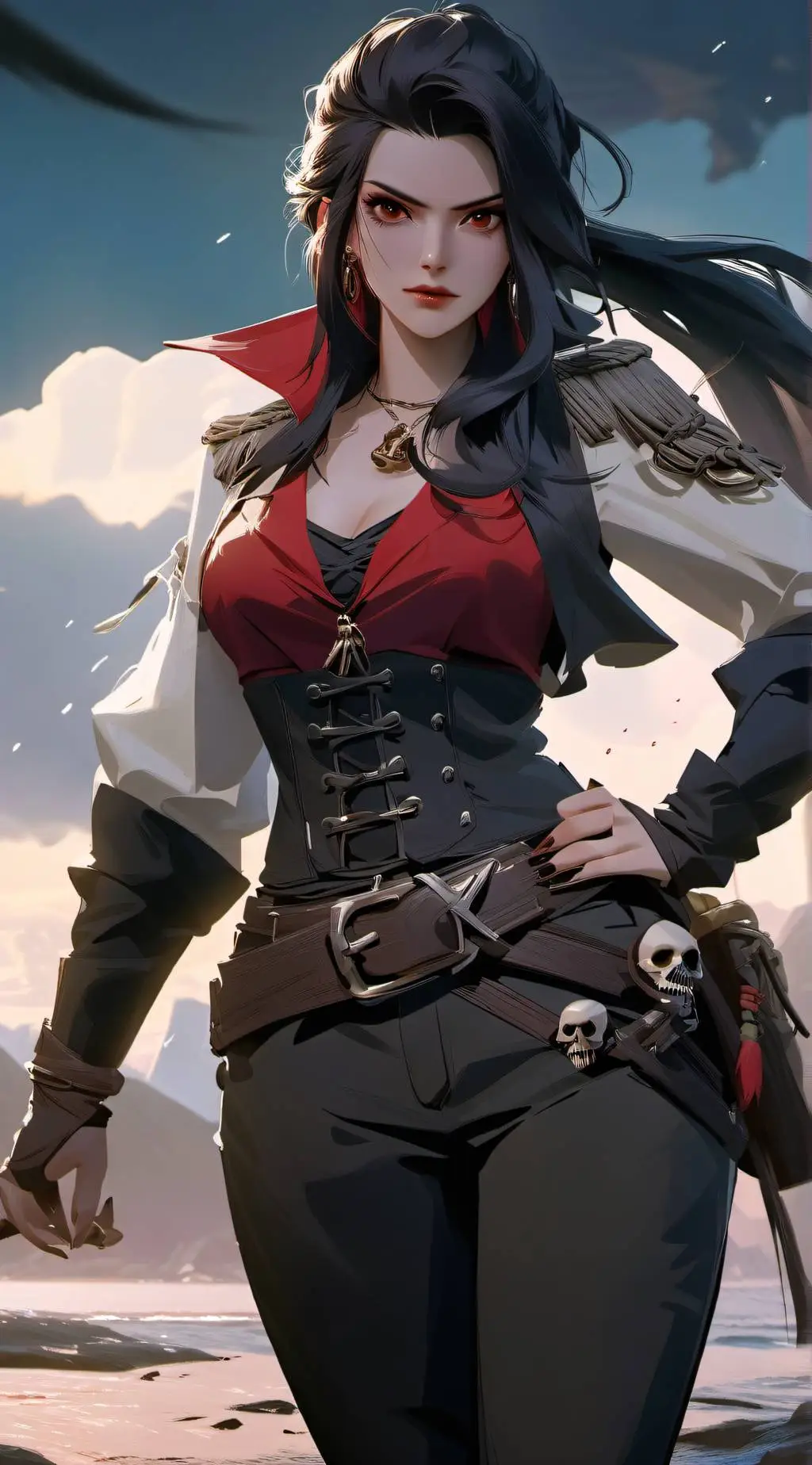 ai character: One Piece background