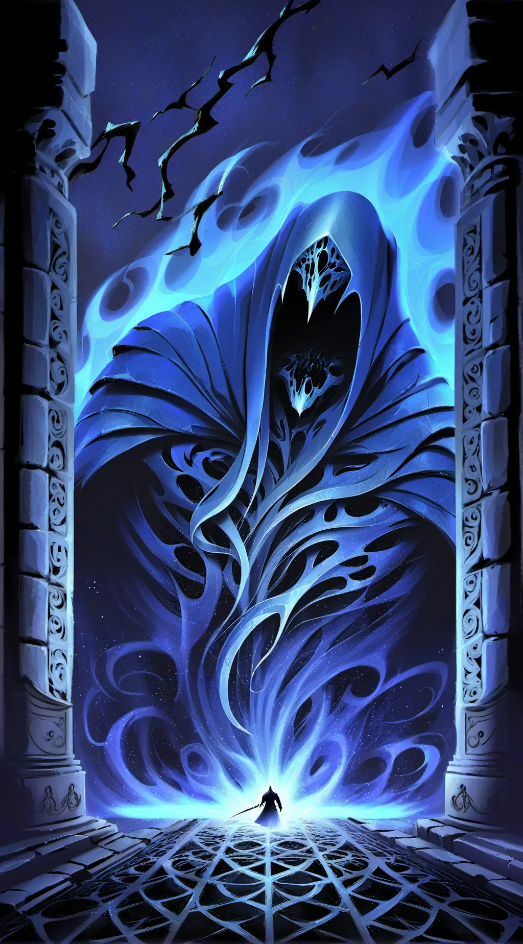 ai character: Ghost Castle background