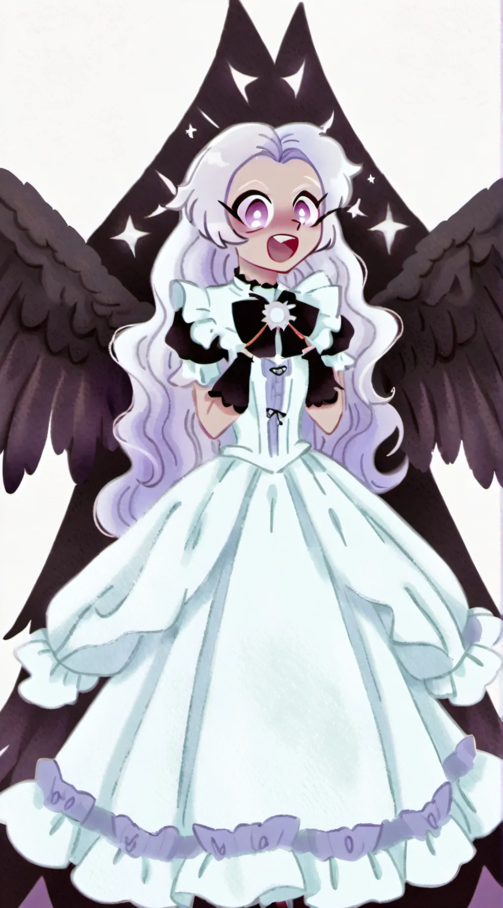 ai character: indigo background
