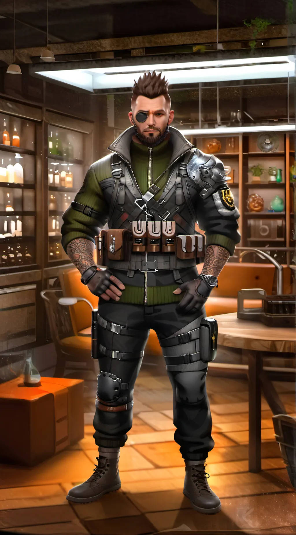 ai character: Soap dna clone background