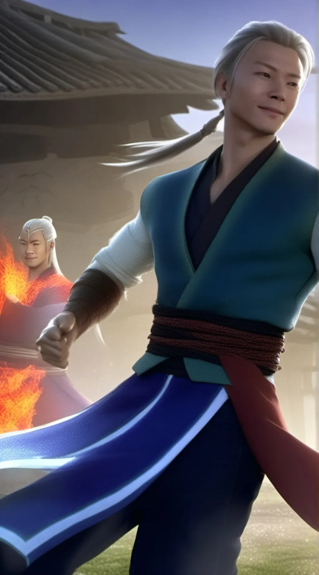 ai character: avatar Asher  background