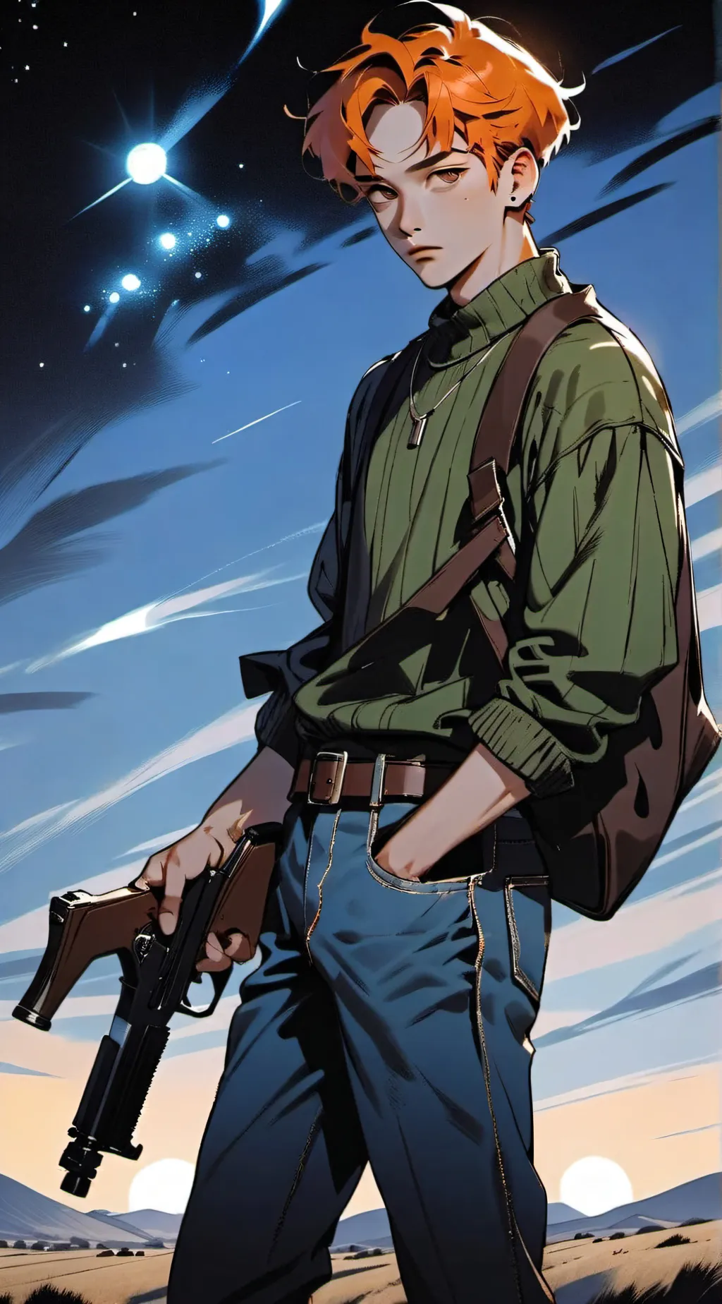 ai character: Pico FNF background